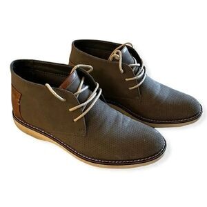 Men's Gray Leander Lace Up Chukka Boots Casual Shoes, 7.5 M